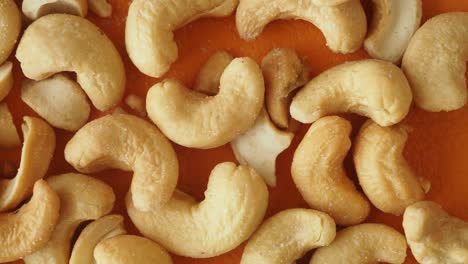 close-up of cashew nuts