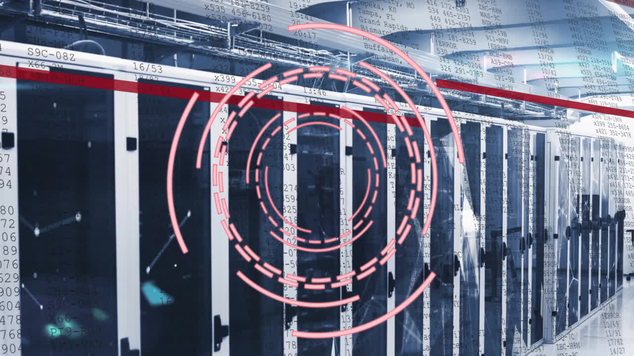 Animation of data processing and scope over computer servers