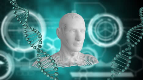 3d-потоки днк и движущиеся абстрактные формы