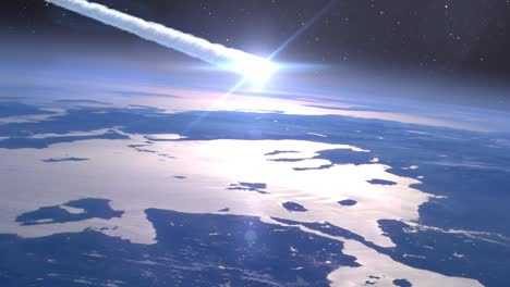 impacto de un asteroide en la tierra