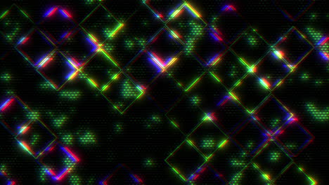 patrón geométrico vibrante de líneas y formas de colores