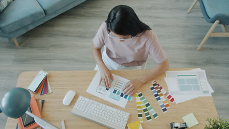designer working on ui/ux design