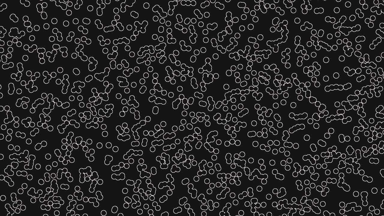 Monochromatic liquid white geometric shapes pattern