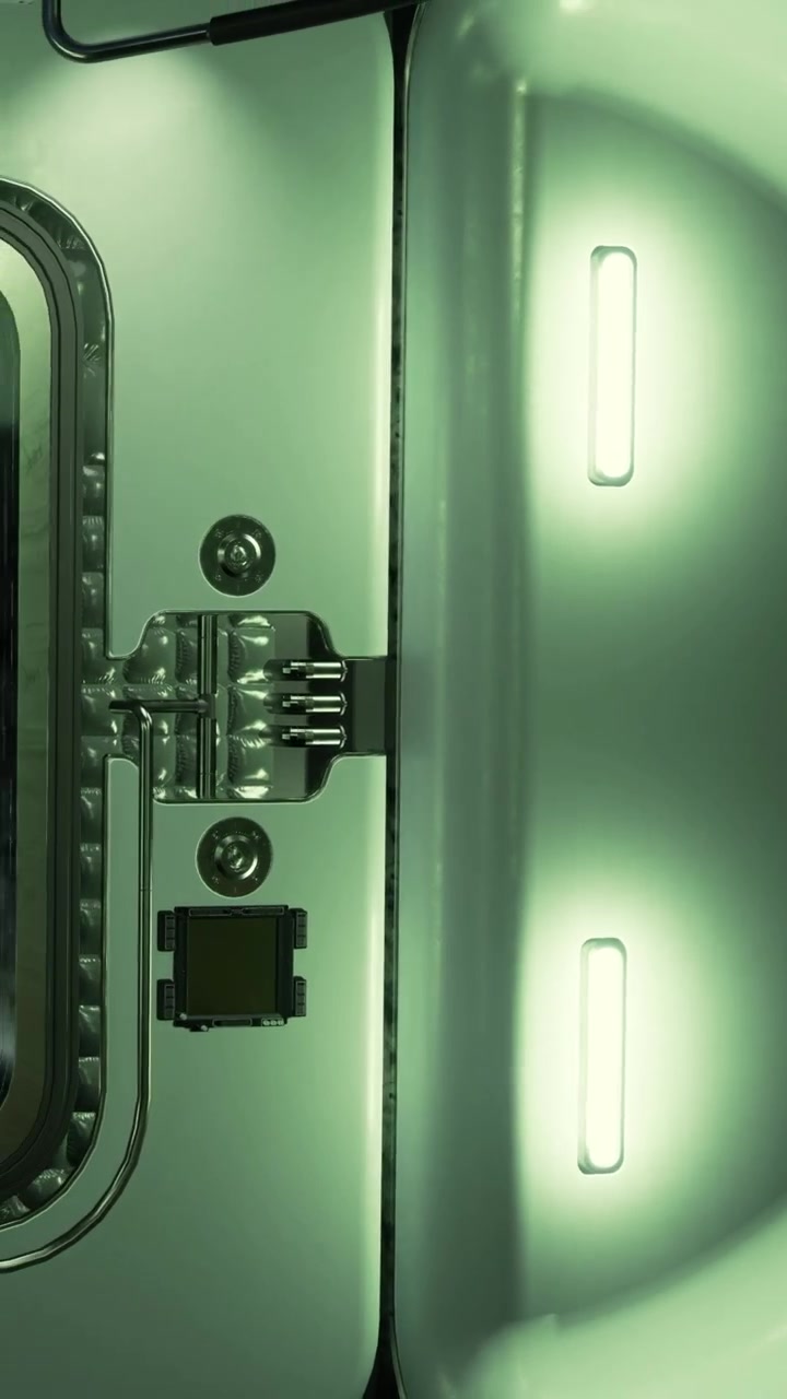 Apparecchio di illuminazione con due tubi in un'area di installazione pulita