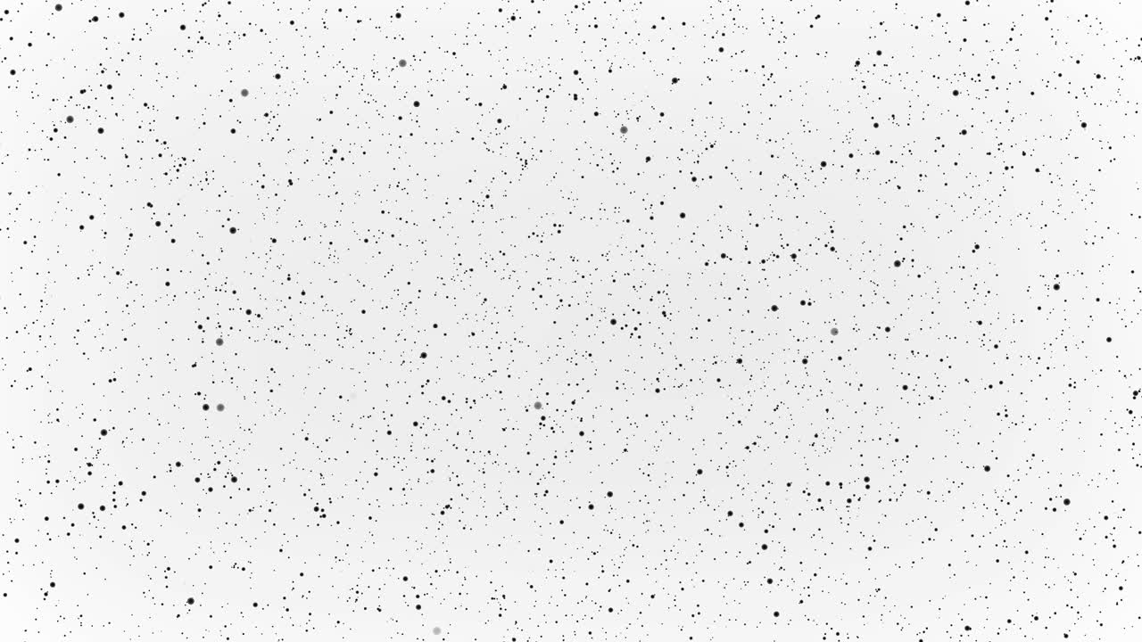Abstract black dots on a white background render