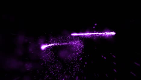 abstract purple particle tunnel