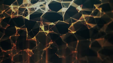 fondo abstracto geométrico con línea conectada y bucle de animación de puntos