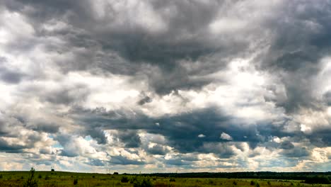 cloudy time lapse cumulus cloud billows time lapse, video loop