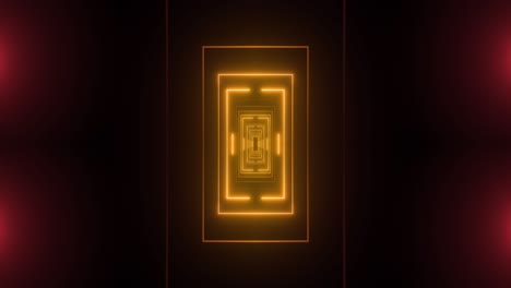 neon glowing tunnel