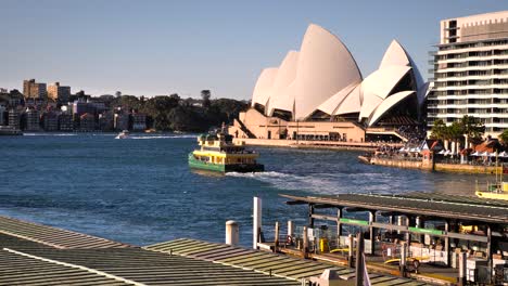 sydney opera house and ferry on sydney harbour