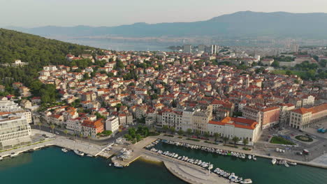 aerial shot of the city of split in croatia, europe-4