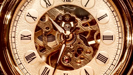 close up on vintage clock