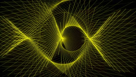 patrón de forma de punto de color amarillo animación gráficos de movimiento