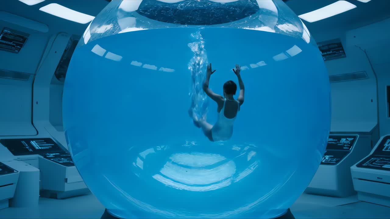 Futuristic Underwater Scene