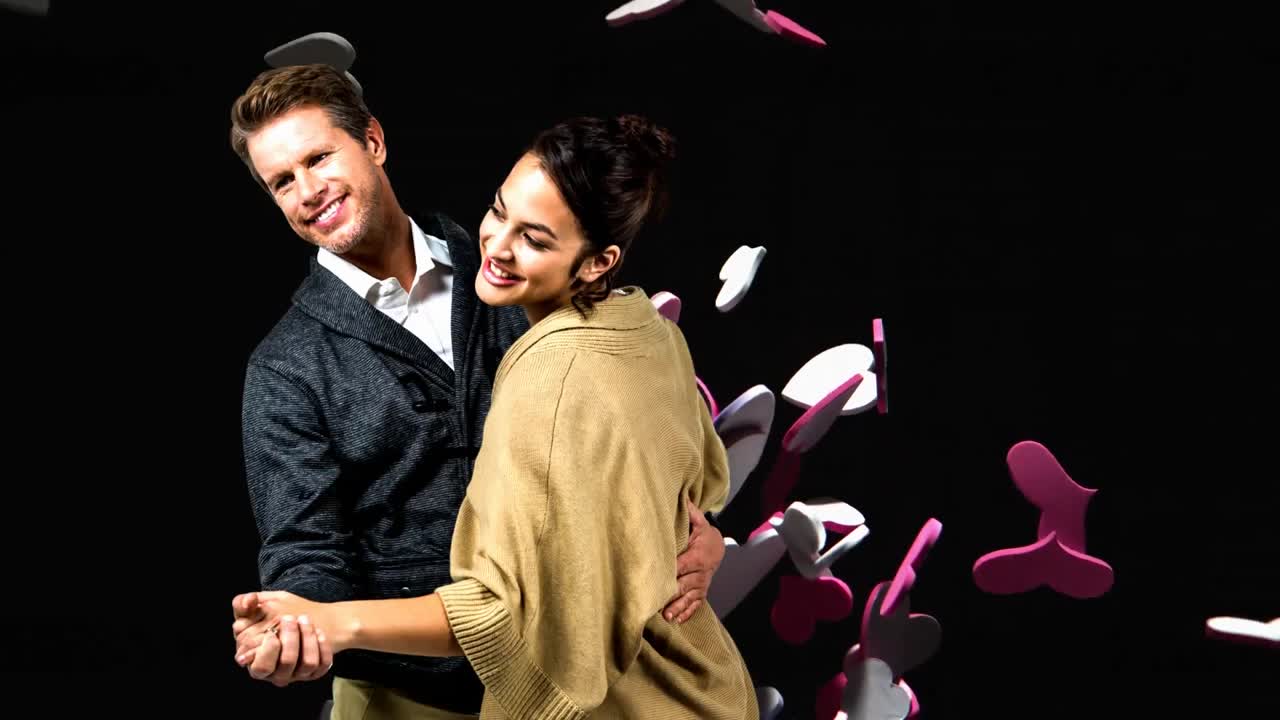 Happy couple dancing together