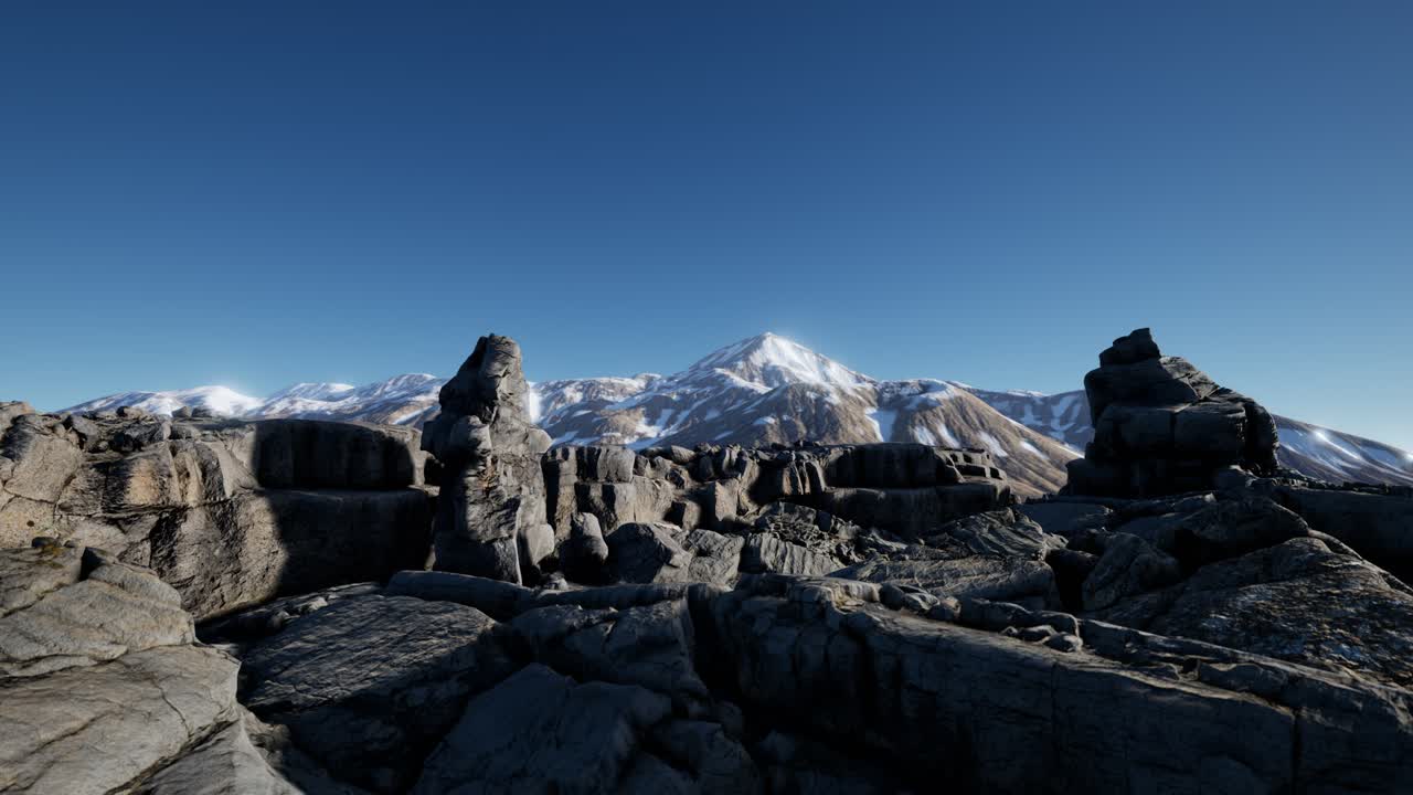알프스 산맥 의 바위 와 돌