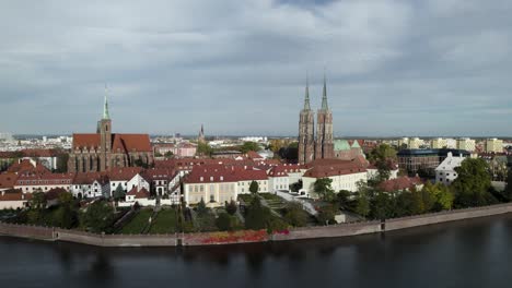 ascending east bank above archbishops palace and cathedral of st