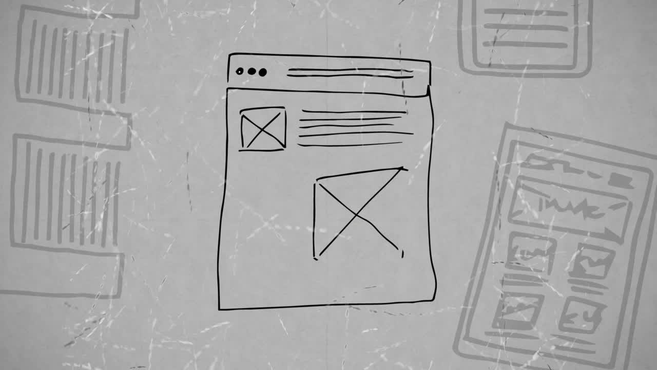 compuesto digital de una página web