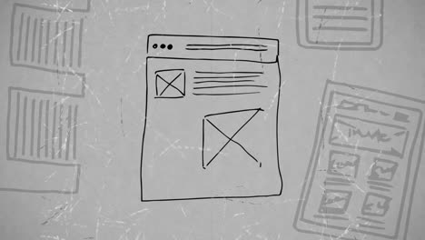 compuesto digital de una página web