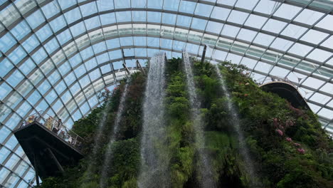 gardens by the bay waterfall