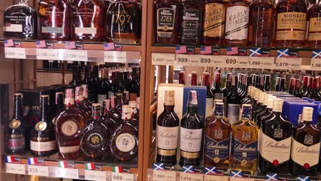 liquor store display