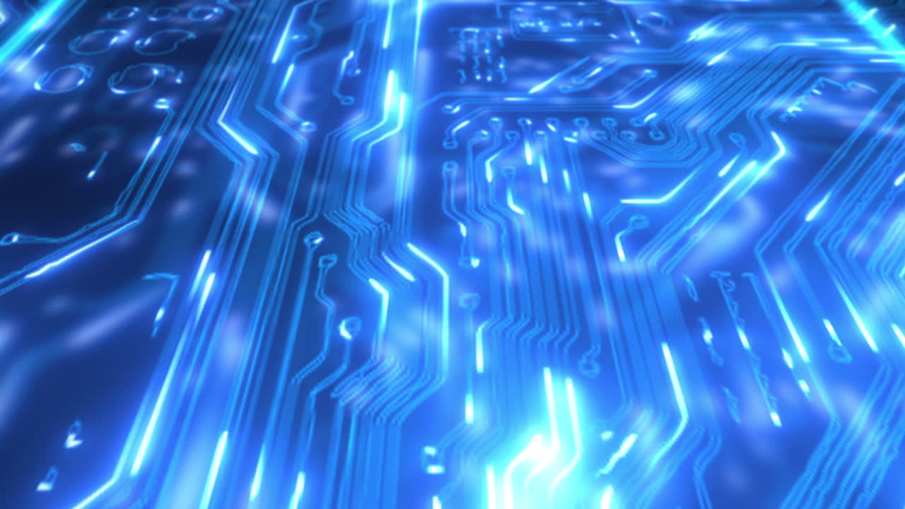 placa base, circuito y grandes datos con digital