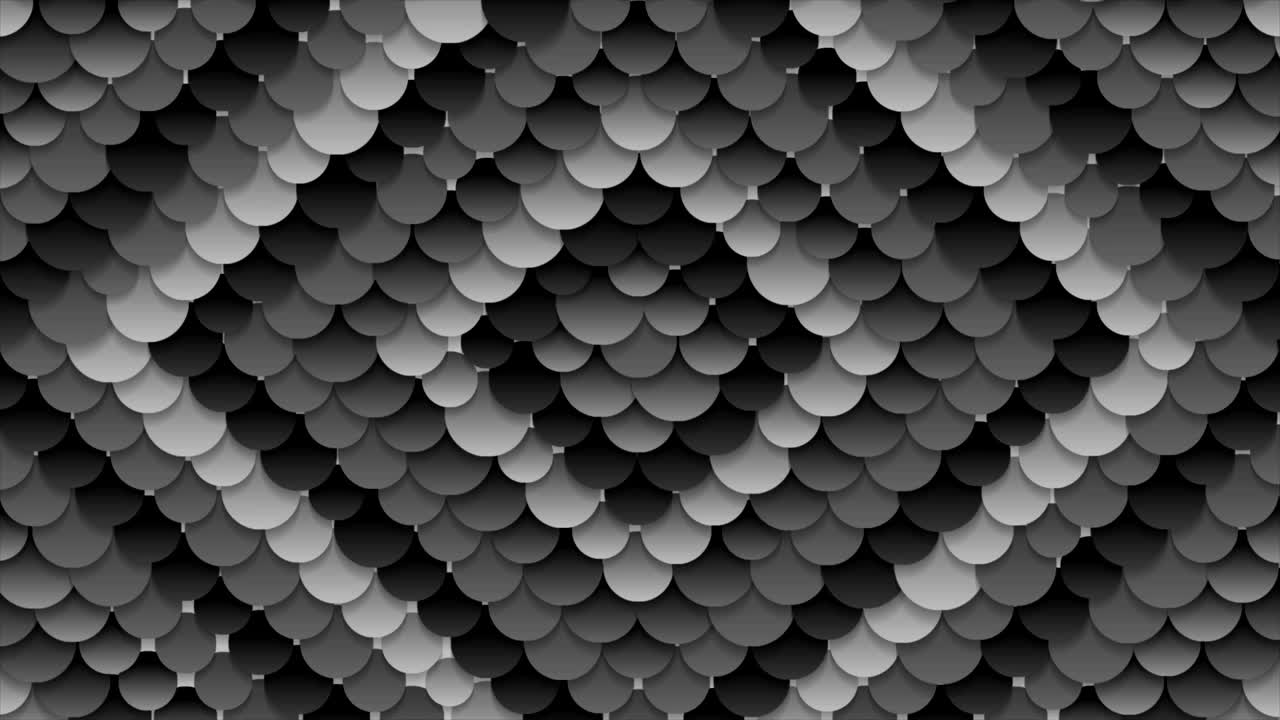 Dark grey circles pattern video animation