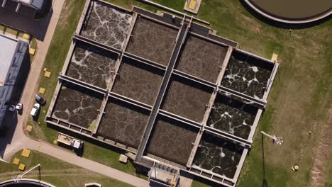 Water-purification-square-tubs-at-Buenos-Aires,-Argentine