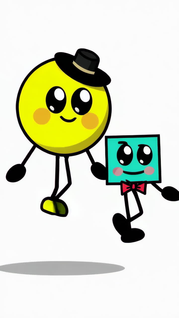 Cute Anthropomorphic Geometric Characters