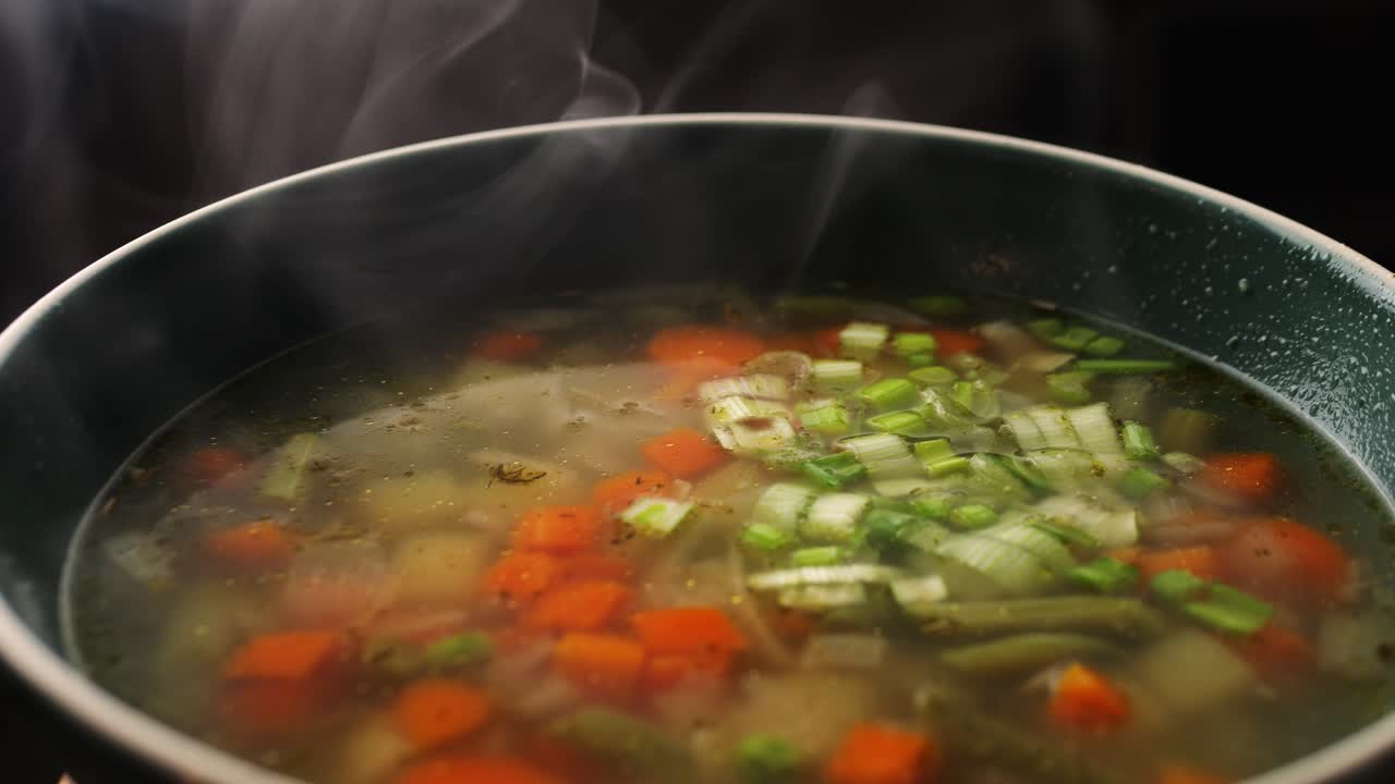 sopa de verduras abundante