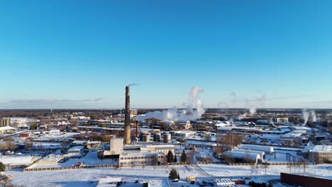 City-heating-system-chimneys