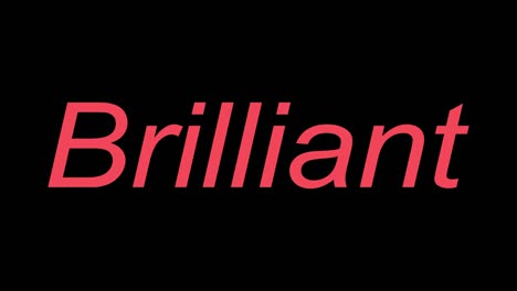 brilliant text animation message motion graphics