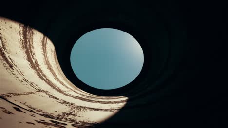 cayambe, ecuador, timelapse - the shadow motions in the quitsato sundial monument during the equinox day
