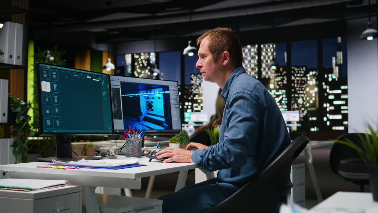 Expert works with AI game hub and turbine to develop futuristic Mars station