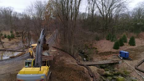 construction of bridge footings