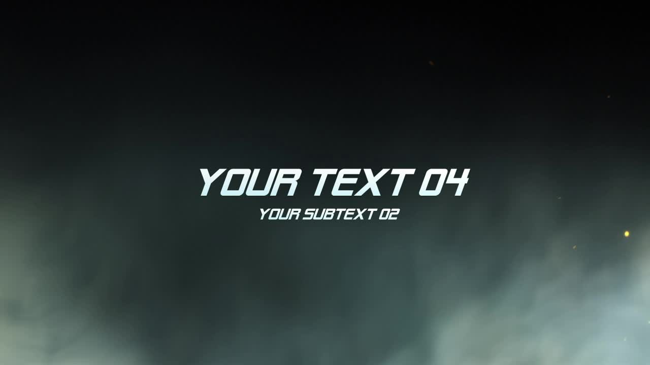 Smoke effect with bold title overlay for intense opener animation design projects now!