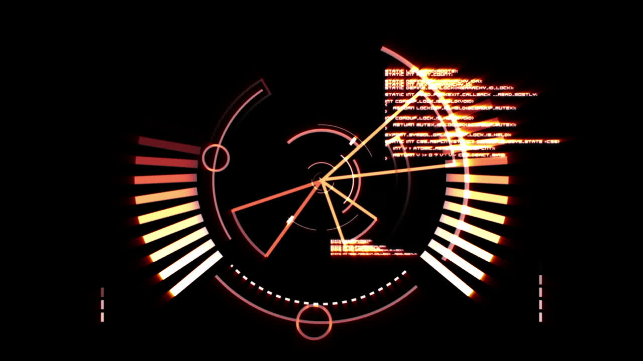 레이더 스크린 오렌지색