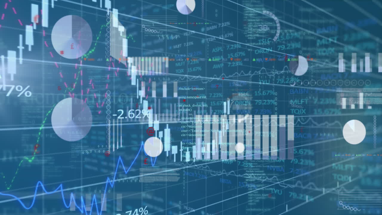 Animation of data processing over statistics
