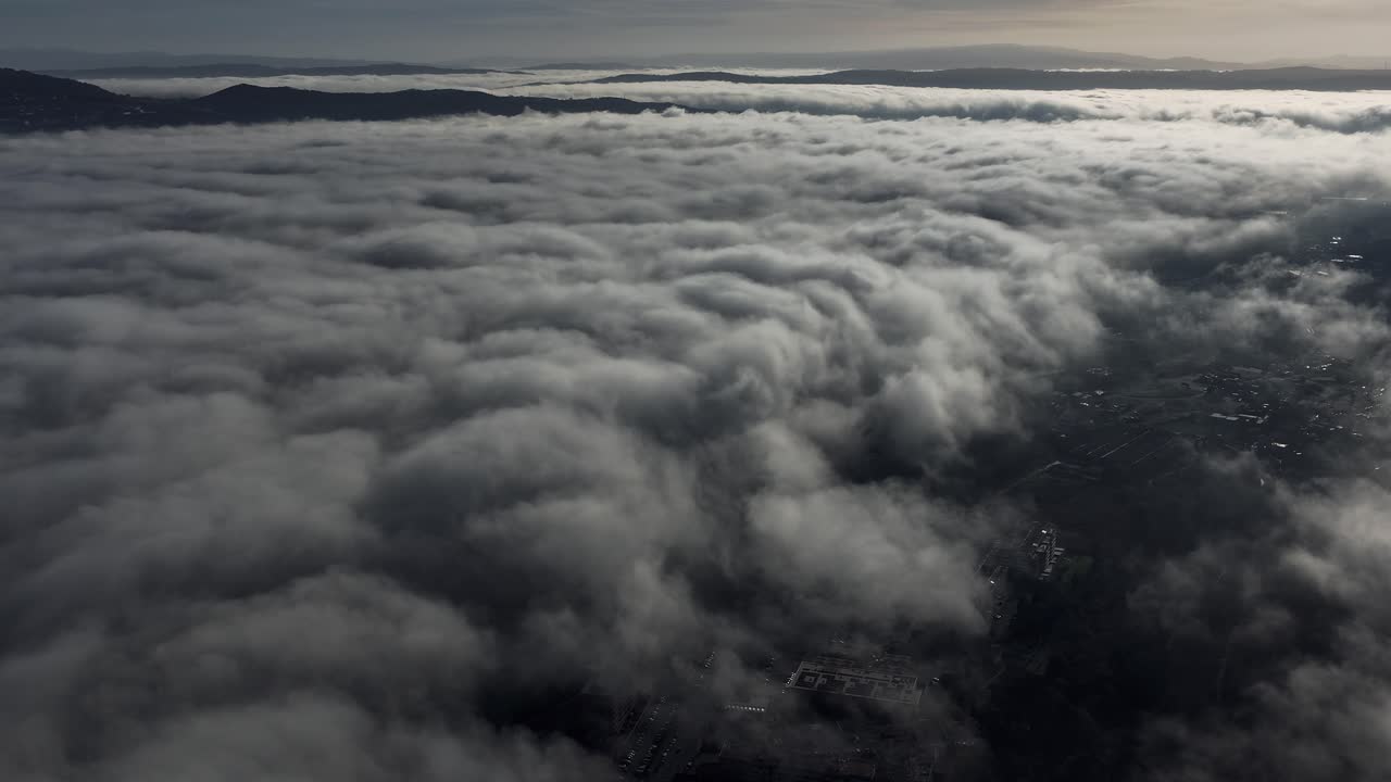 Hyperlapse rolling clouds in the valley