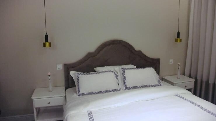 Camera da letto classico contemporanea, Gedda, Arabia Saudita, Messa a fuoco a rack