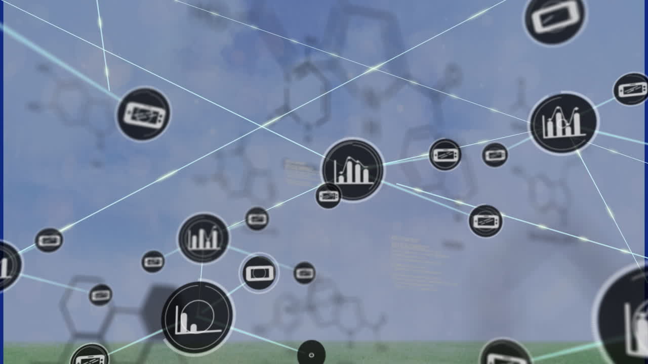 클라우드 상의 데이터 처리의 애니메이션