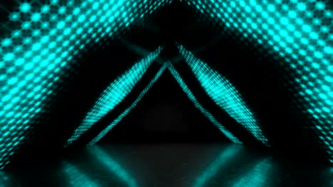el escenario de dicko llevó a la danza de la luz - video de stock 4k - bucle
