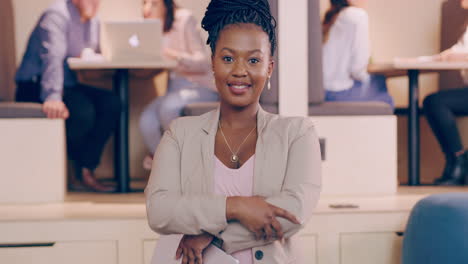 a cheerful young woman smiling while holding