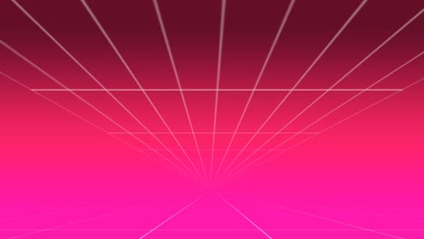 moving grid lines on pink background 4k