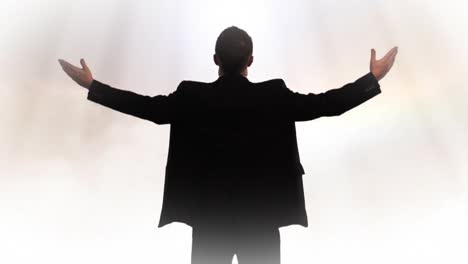 el hombre adorando a dios