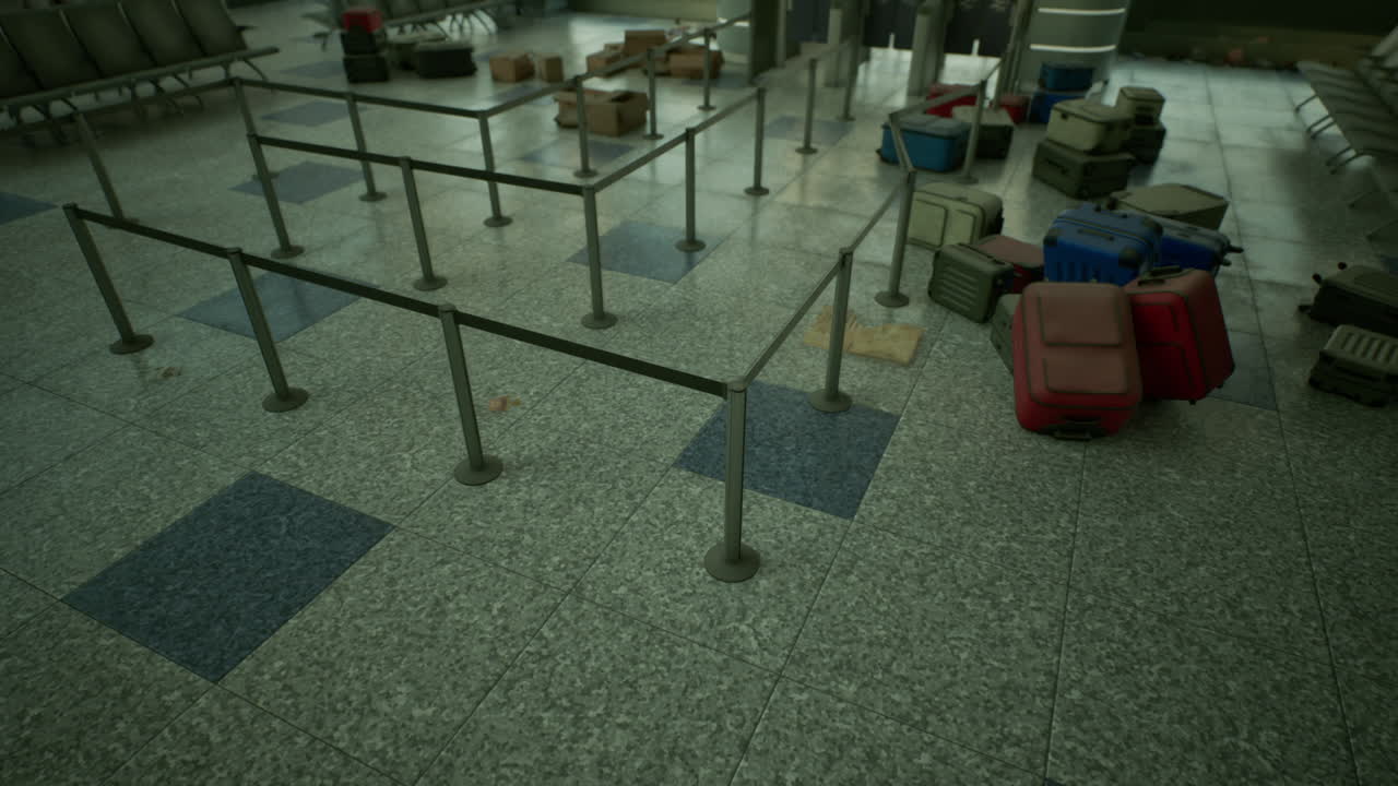Abandoned Luggage at Airport