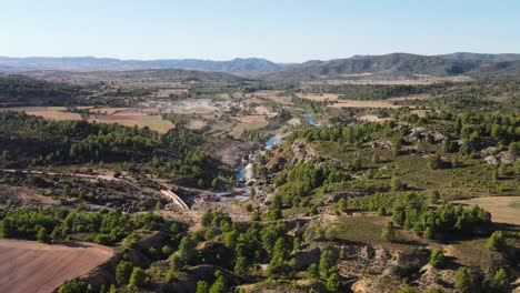 Wunderschöne-Naturlandschaft-In-Spanien-Aus-Der-Luft