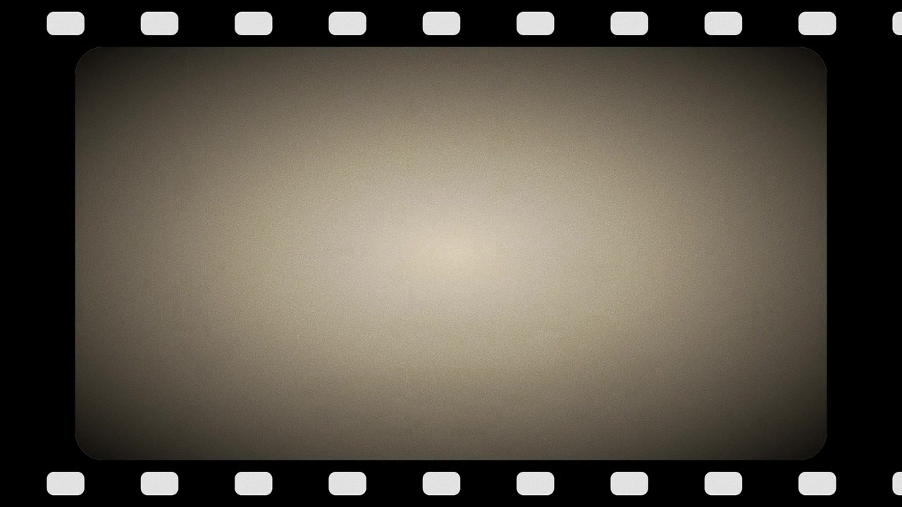 Vintage Film Strip Frame Overlay with Grain and Scratches