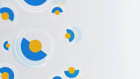 fondo de forma geométrica, plantilla de fondo moderna para documentos, informes y presentaciones. animación de bucle sin costuras de 4k