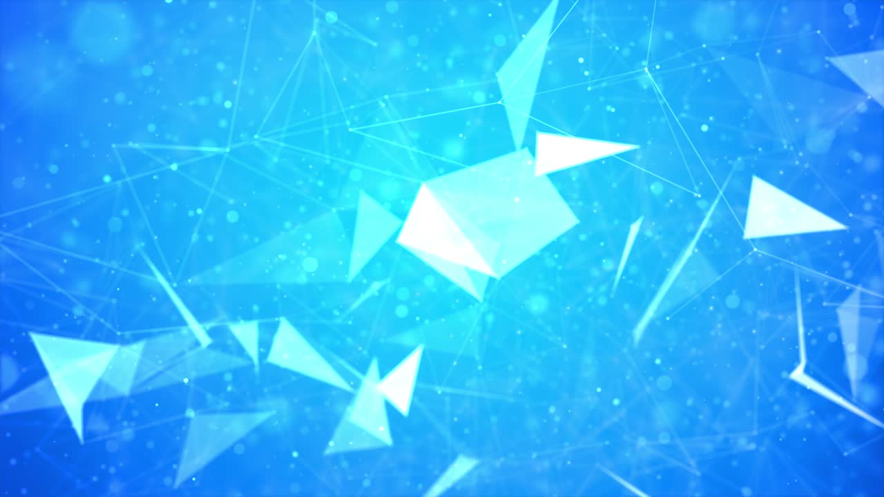 연결된 점과 선을 가진 기하학적 추상적인 루프 배경.